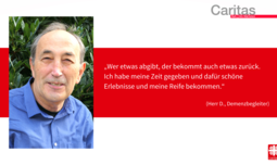Herr D. - Demenzbegleiter - Erfahrungsbericht | © Caritas München und Oberbayern