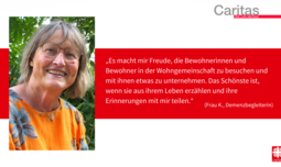 Frau K. - Demenzbegleiterin - Erfahrungsbericht | © Caritas München und Oberbayern